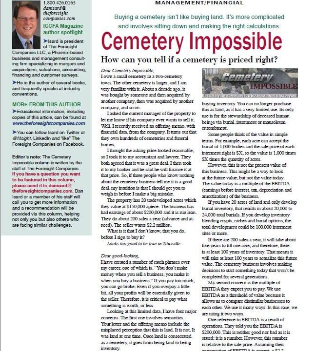 Funeral And Cemetery Consultants Dan Isard Isard CI 8 001