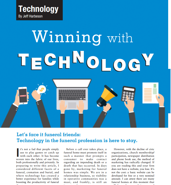 Funeral And Cemetery Consultants Dan Isard Winning With Technology