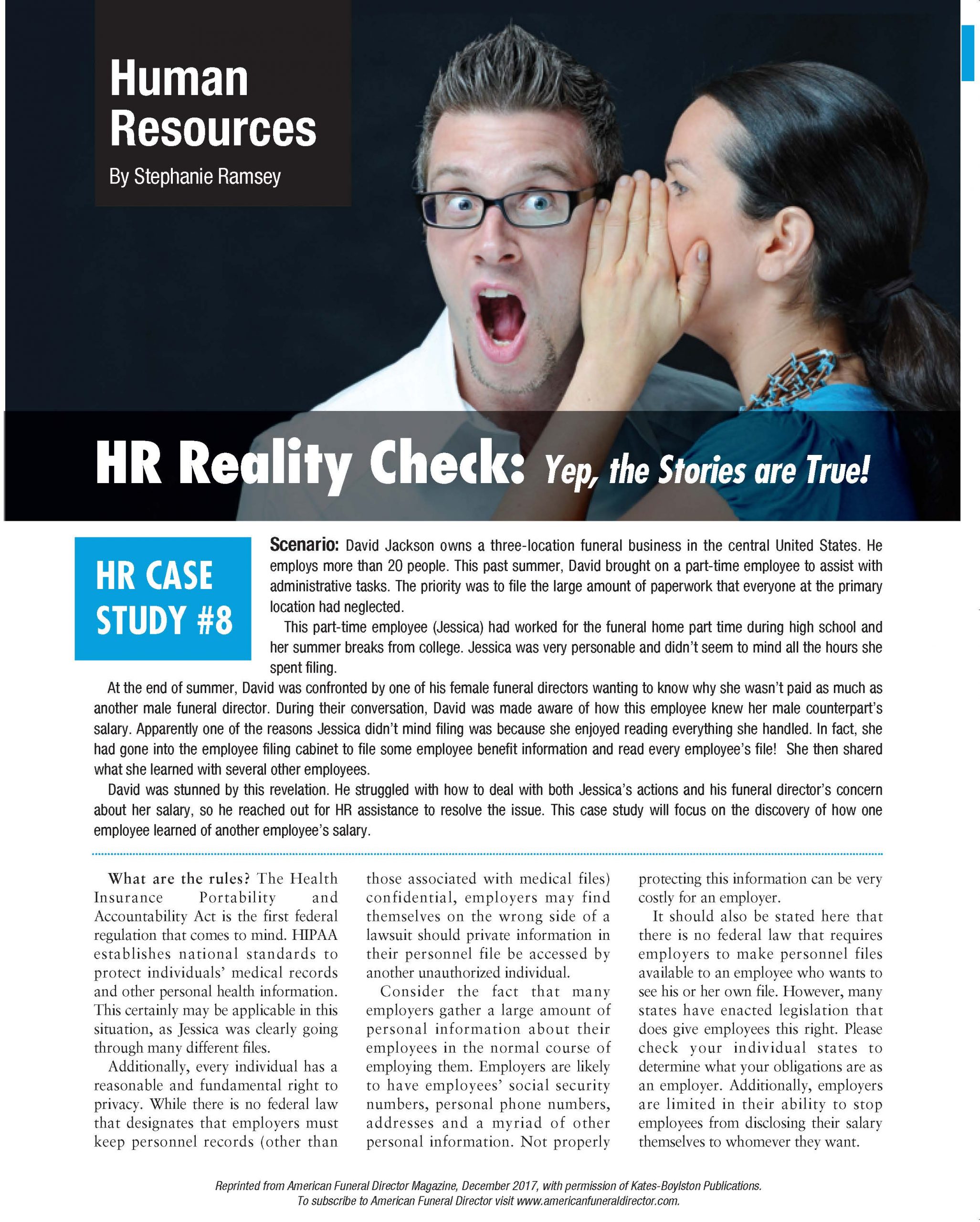 HR Reality Check: Yep, the Stories are True! HR CASE STUDY #8 | Funeral ...