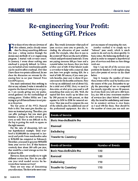 Re Engineering Your Business Revenue Setting Gpl Prices Finance 101 Thedirector March