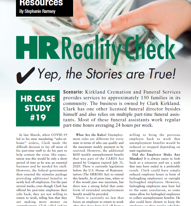 HR Reality Check case study document cover
