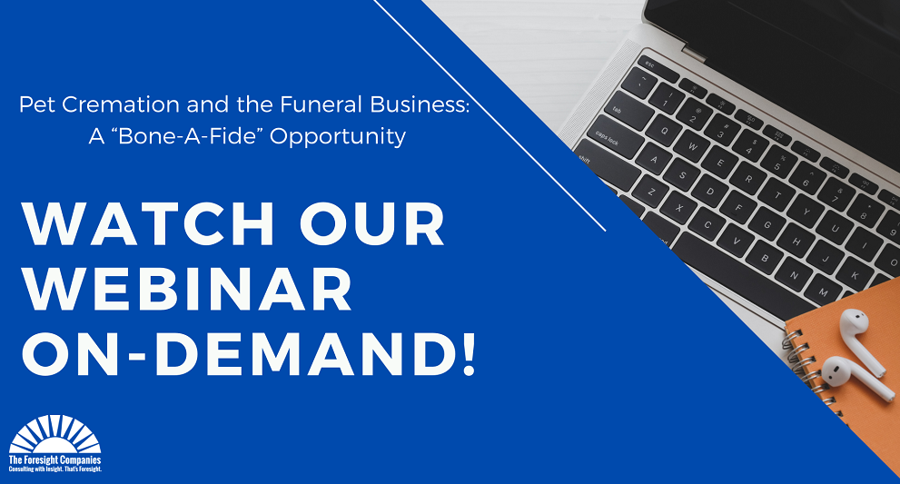 Banner graphic for Pet Cremation and the Funeral Business webinar