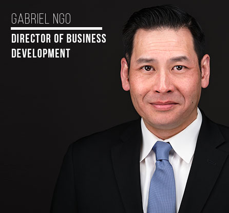 Picture of Gabriel Ngo with Director of Business Development title