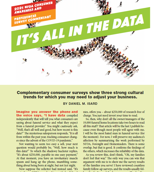 Cover of It's All In The Data document