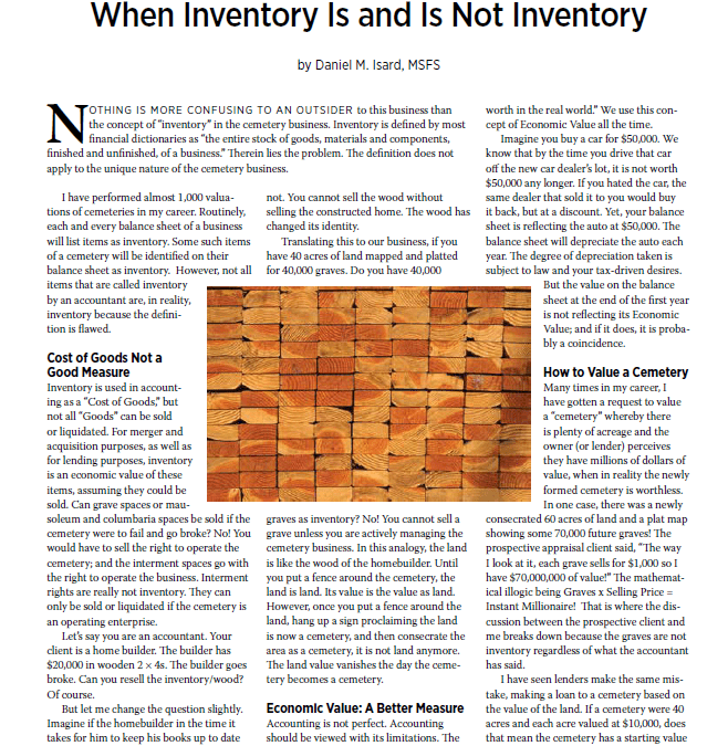 Cover of When Inventory Is and Is Not Inventory document