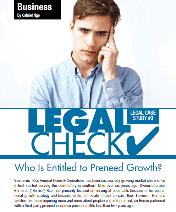 Cover of Legal Check Who is Entitled to Preneed Growth document