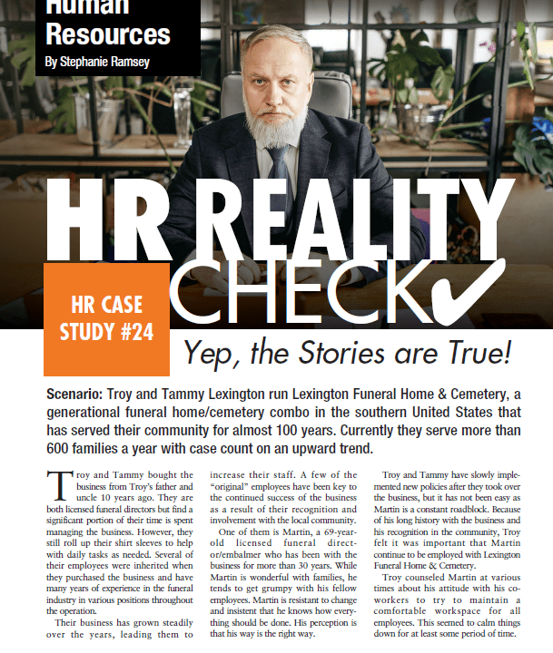 Cover for HR Reality Check HR Case Study #24 document