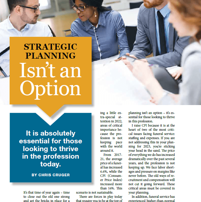Cover of Strategic Planning Isn't an Option document